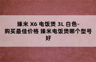 臻米 X6 电饭煲 3L 白色-购买最佳价格 臻米电饭煲哪个型号好